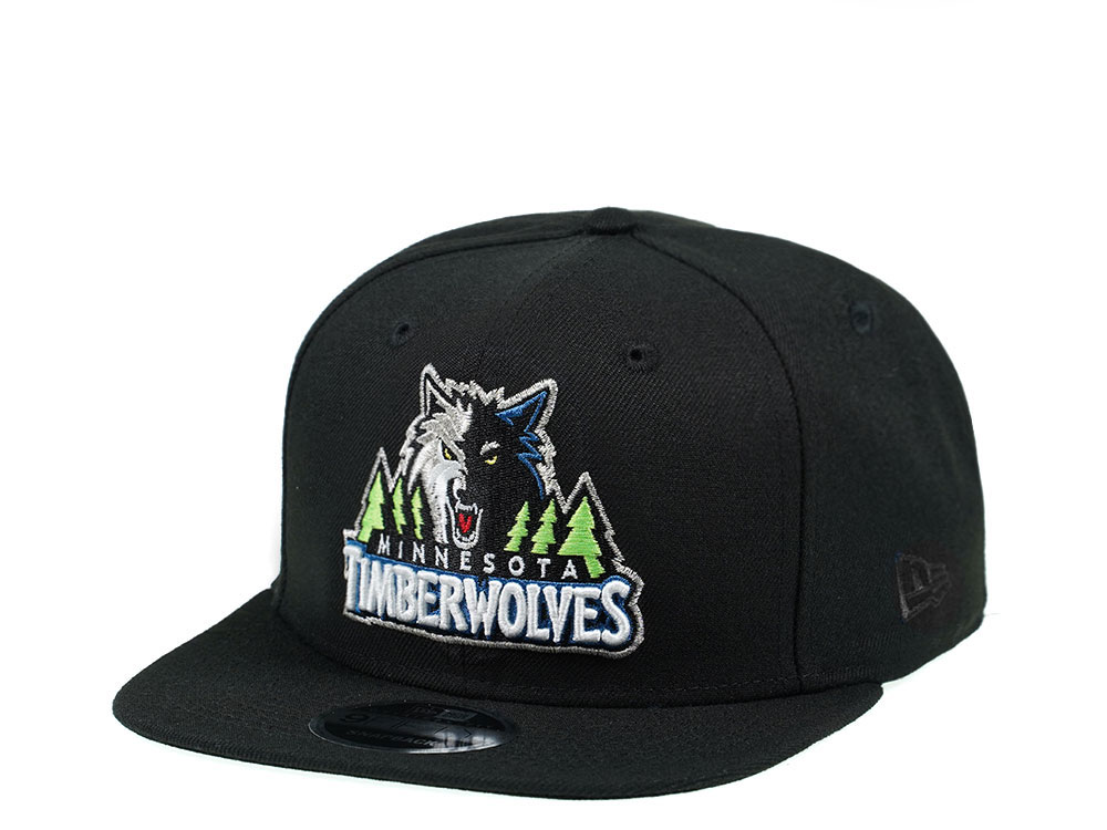 New Era Minnesota Timberwolves Original Fit Black Edition 9Fifty Snapback Hat