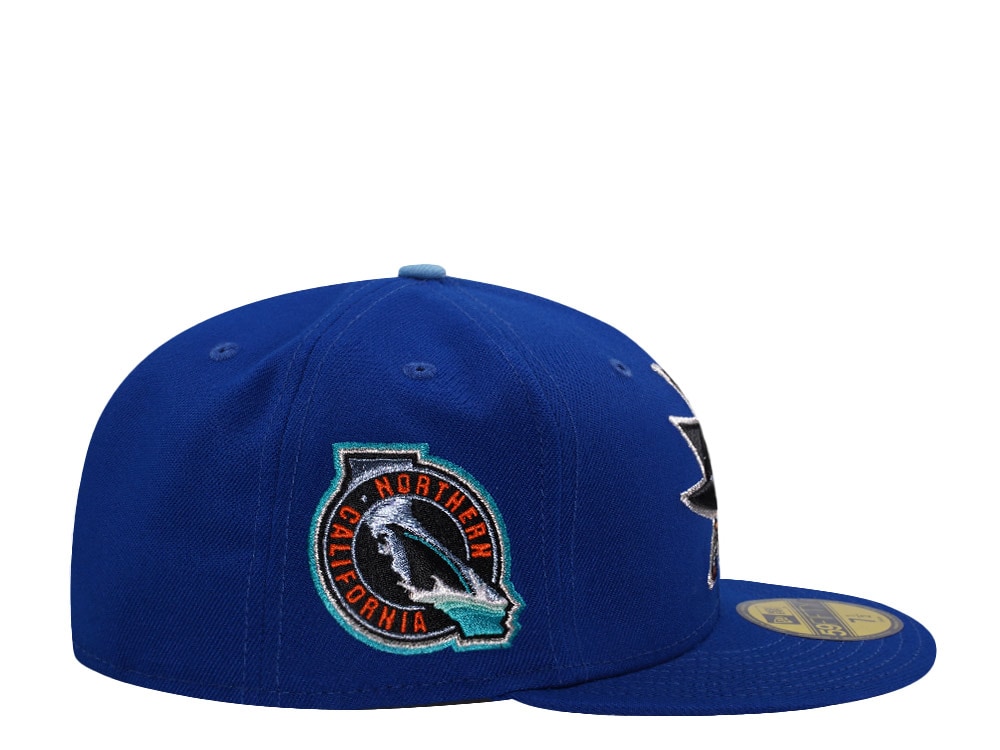 New Era San Jose Sharks Northern California Royal Blue Prime Edition 59Fifty Fitted Hat