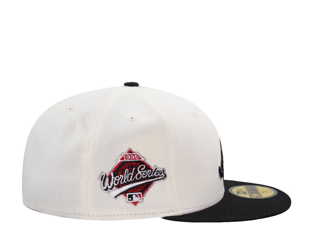 New Era Atlanta Braves World Series 1995 Chrome Two Tone Edition 59Fifty Fitted Hat