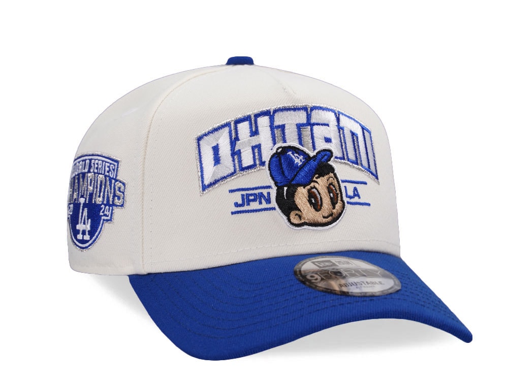 New Era Los Angeles Dodgers Ohtani World Series Champs 2024 Chrome Two Tone Edition 9Forty A Frame Snapback Hat
