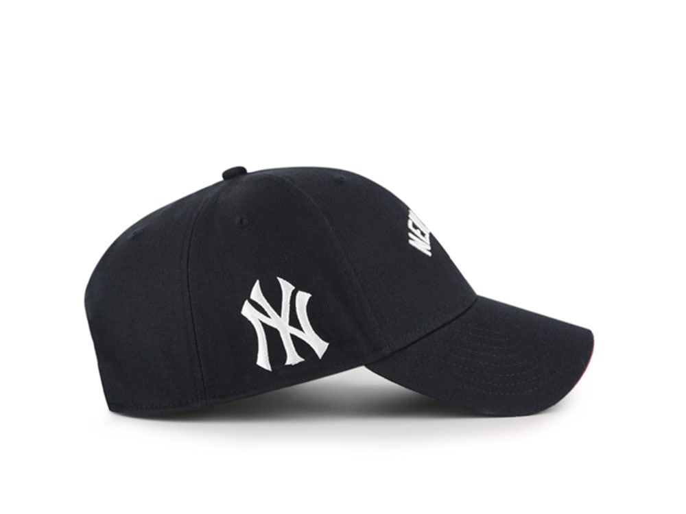 47 Brand New York Yankees Ballpark Script Navy Edition MVP Strapback Hat