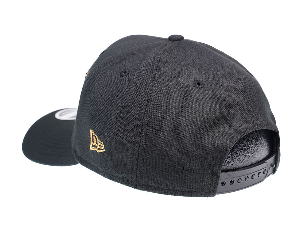 NEW ERA NEW ENGLAND PATRIOTS BLACK AND GOLD EDITION 9FIFTY STRETCH SNAPBACK CAP