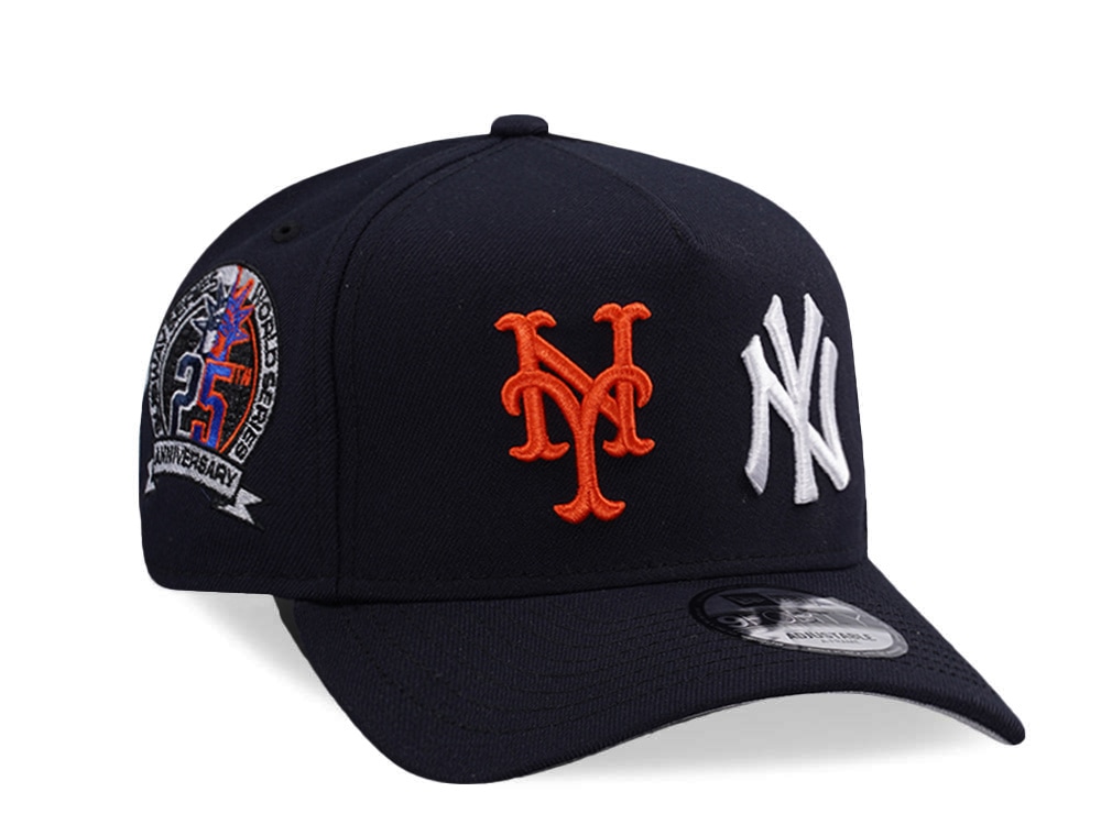 New Era New York Yankees New York Mets Navy Prime Edition 9Forty A Frame Snapback Hat