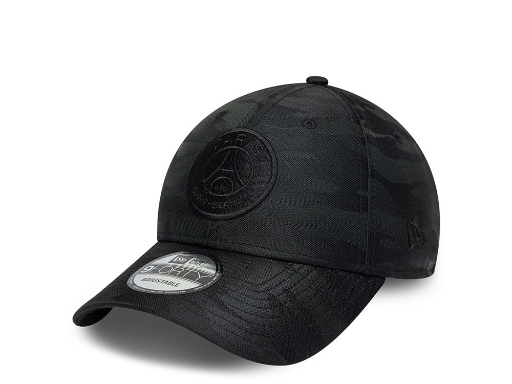 New Era Paris Saint Germain Black Tonal Camouflage Prime Edition 9Forty Adjustable Hat