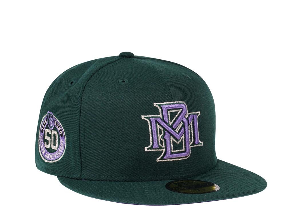 New Era Milwaukee Brewers 50th Anniversary Color Flip Edition 59Fifty Fitted Hat