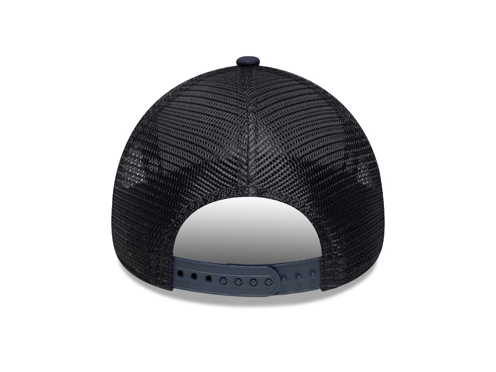 Casquette Trucker New Era A-Frame Mesh - Taille Unique, Couronne Polyester, Visière Coton, Patch Marque Marine