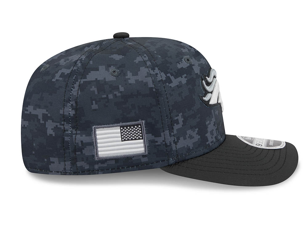 New Era Denver Broncos NFL Salute to Service 2026 Digi Camo Black 9Seventy Stretch Snapback Hat