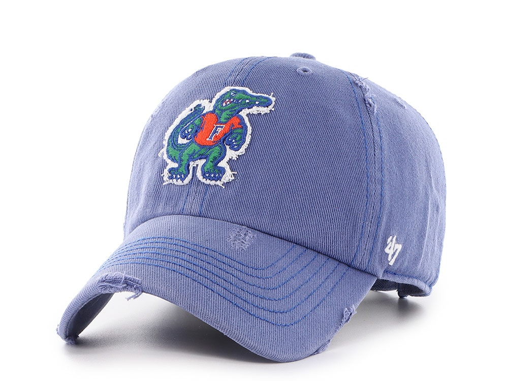 47 Brand Florida Gators Weathered Thrift Blue Clean Up Strapback Hat