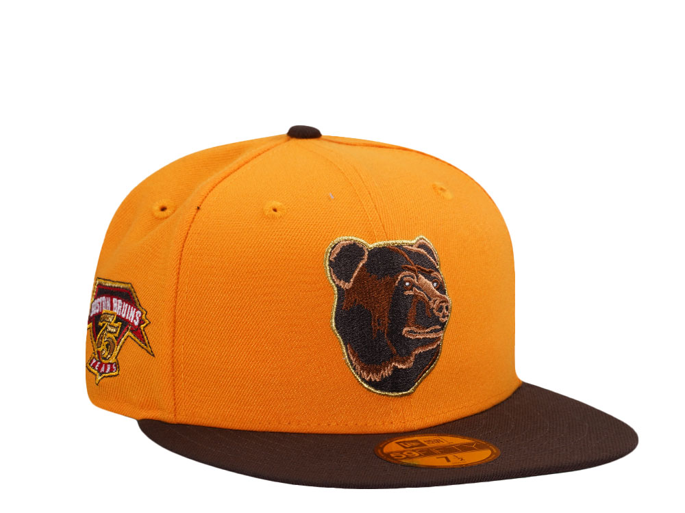 New Era Boston Bruins 75 Years Jersey Two Tone Prime Edition 59Fifty Fitted Hat
