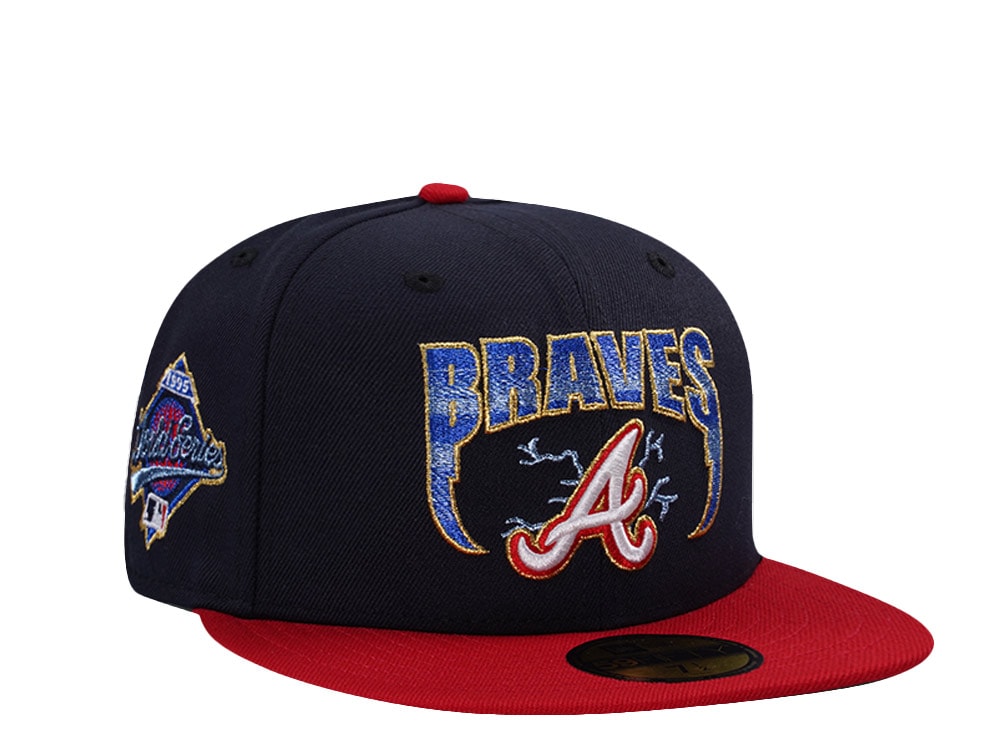 New Era Atlanta Braves World Series 1995 Navy Two Tone Edition 59Fifty Fitted Hat