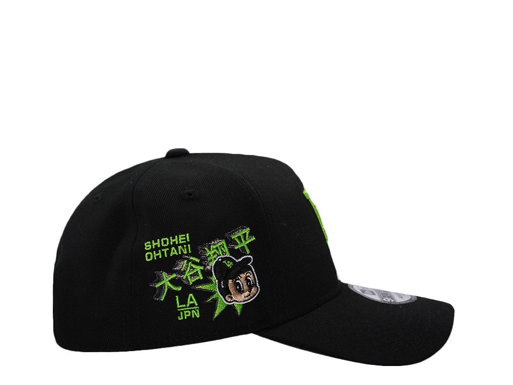 New Era Los Angeles Dodgers Ohtani Neon Green Black Prime Edition 9Forty A Frame Snapback Hat