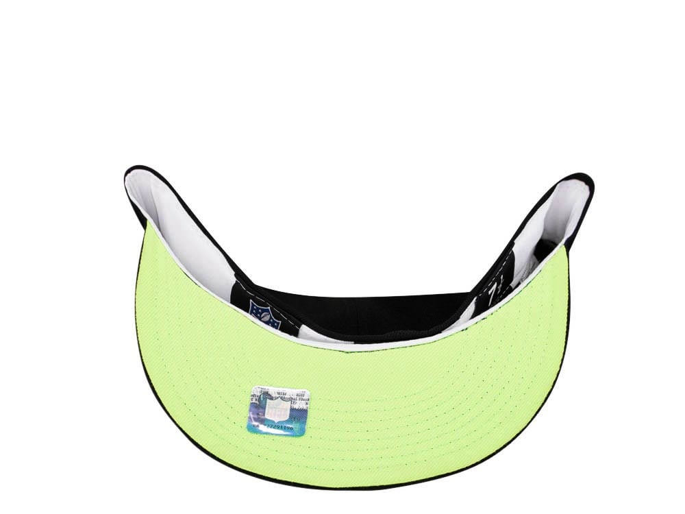 New Era Seattle Seahawks Super Bowl XL Black Neon Edition 59Fifty Fitted Hat
