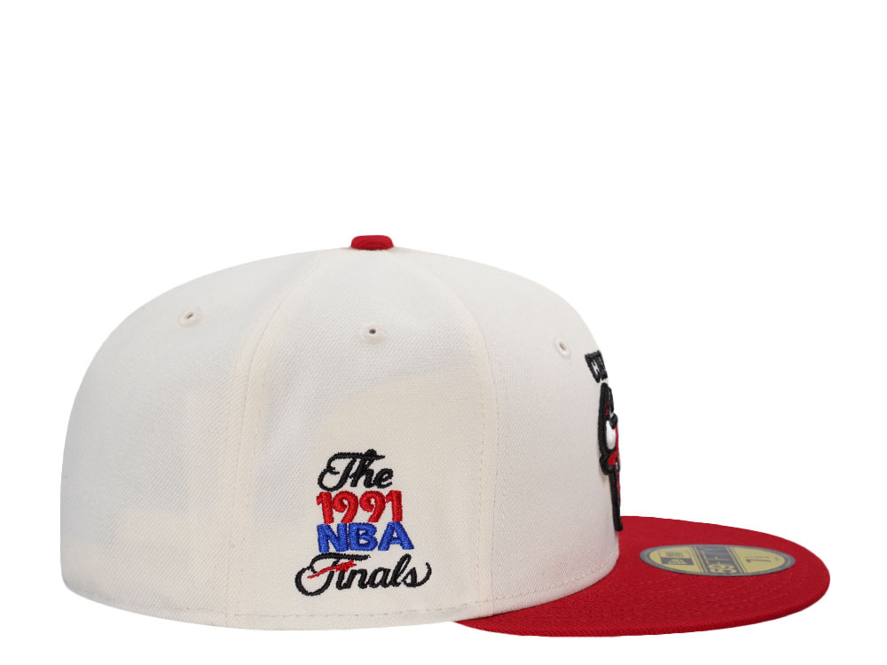 New Era Chicago Bulls NBA Finals 1991 Chrome Two Tone Edition 59Fifty Fitted Hat