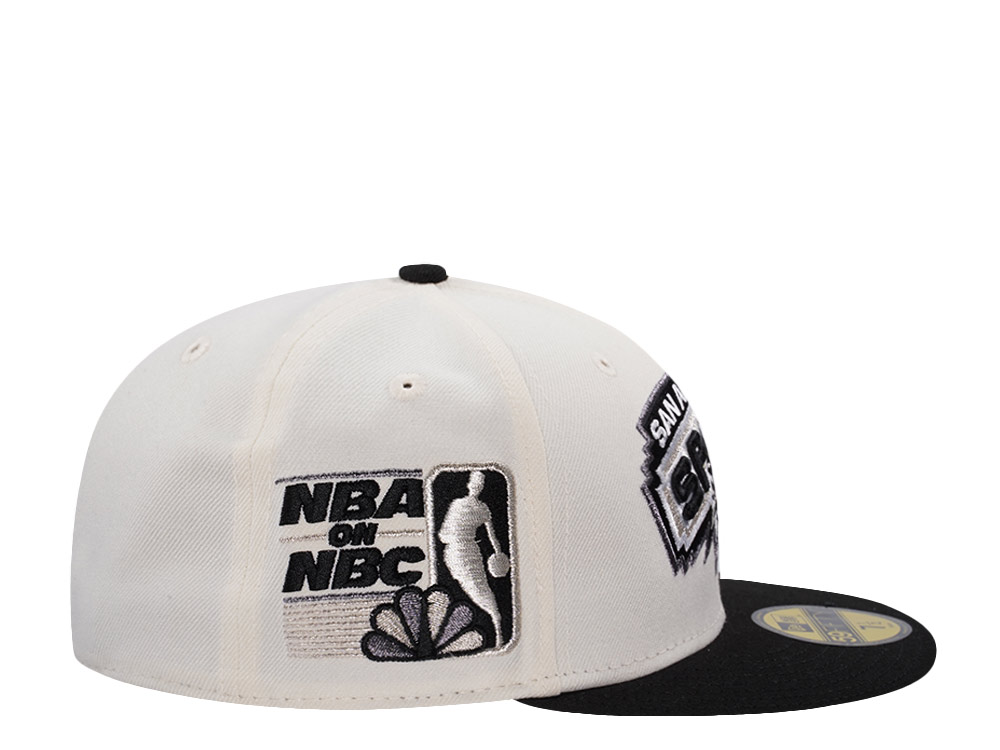 New Era San Antonio Spurs NBA on NBC Chrome Two Tone Edition 59Fifty Fitted Hat
