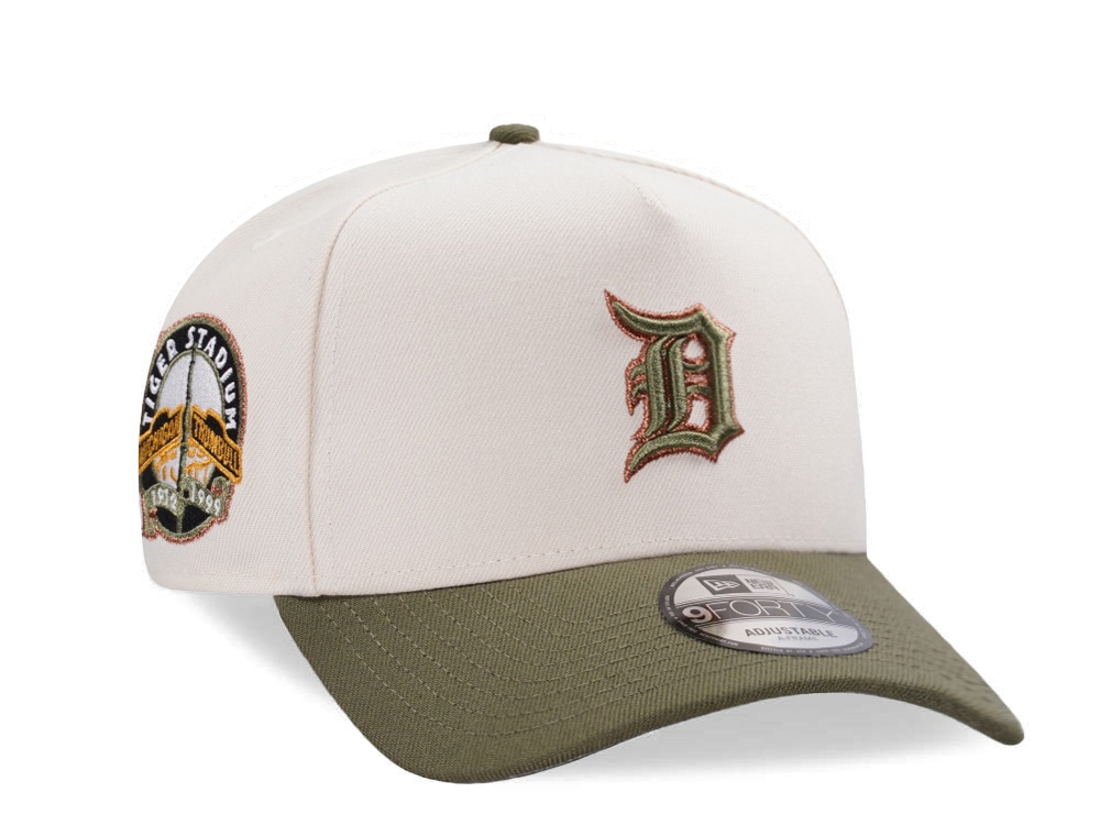 New Era Detroit Tigers Stadium Series Cream Two Tone Edition 9Forty A Frame Snapback Hat