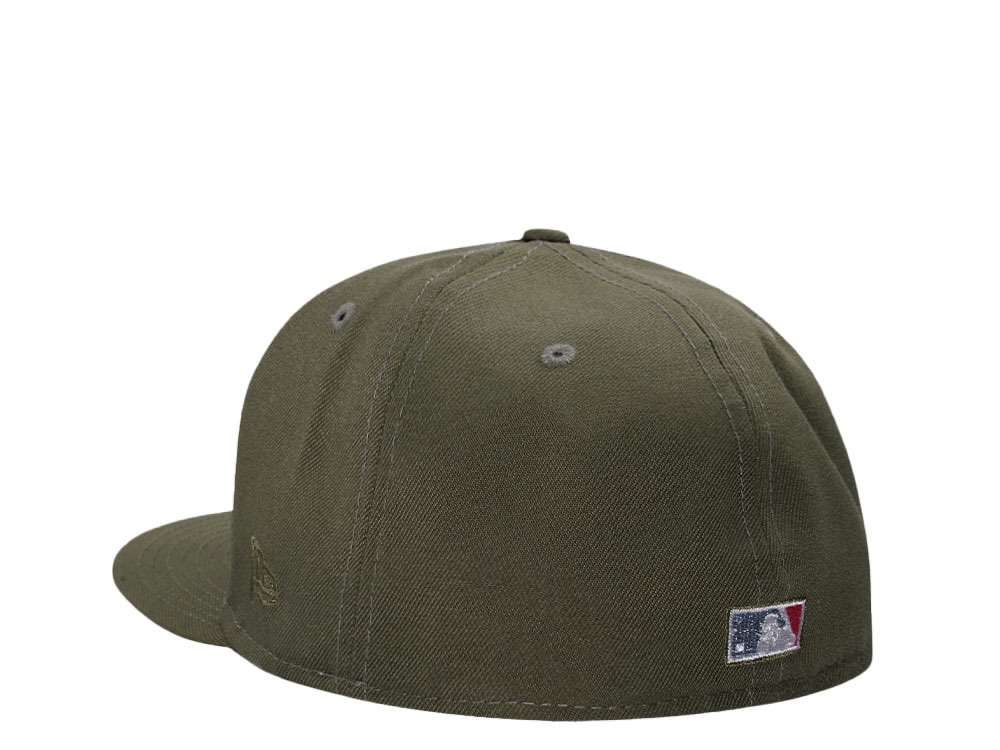 New Era Minnesota Twins 50 Seasons Olive Metallic Edition 59Fifty Fitted Hat