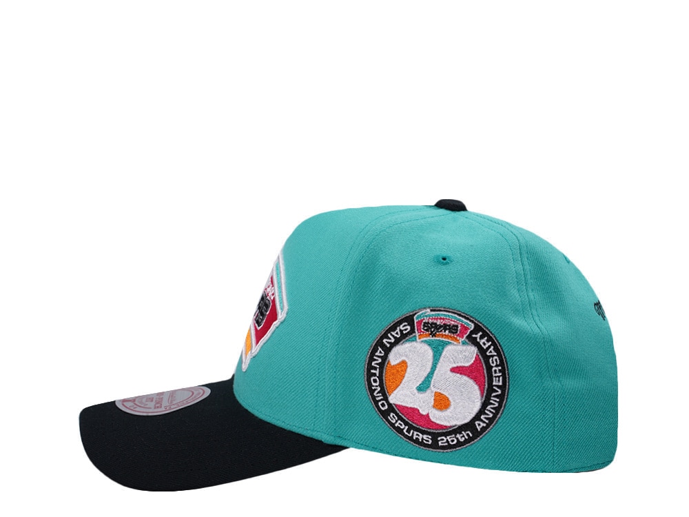 Mitchell & Ness San Antonio Spurs NBA In The City Teal Edition Pro Pinch Fit Snapback Hat
