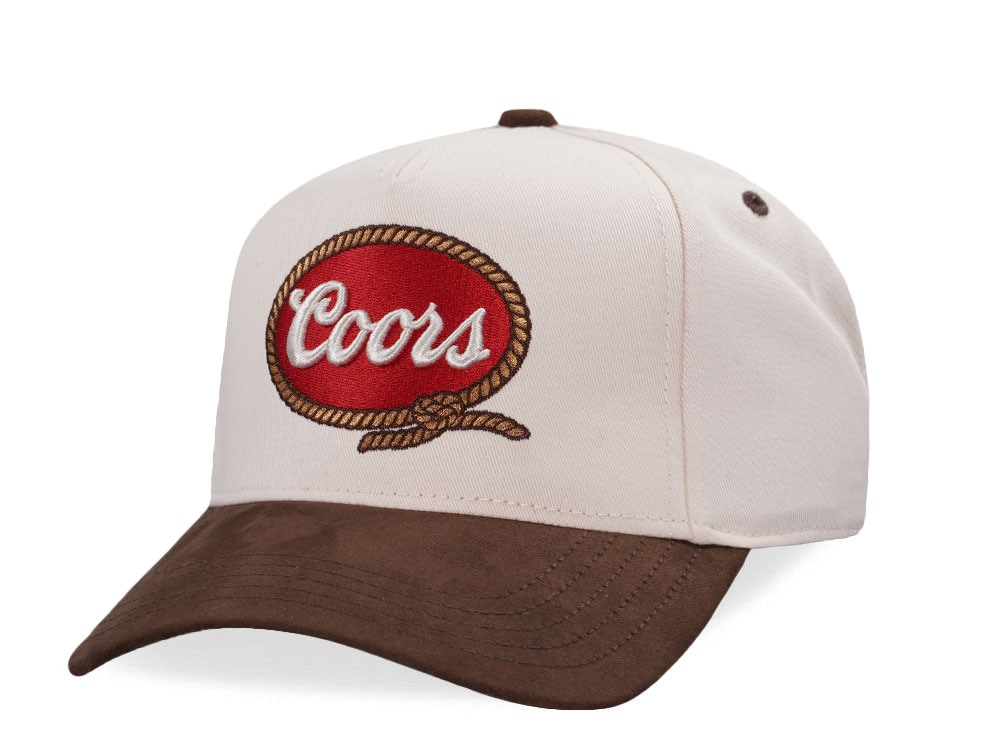 American Needle Coors Wrangler Ivory Snapback Hat