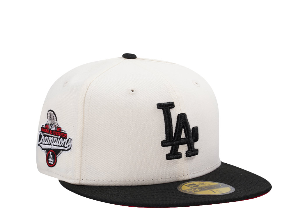 New Era Los Angeles Dodgers World Series Champions 2025 Chrome Two Tone Edition 59Fifty Fitted Hat
