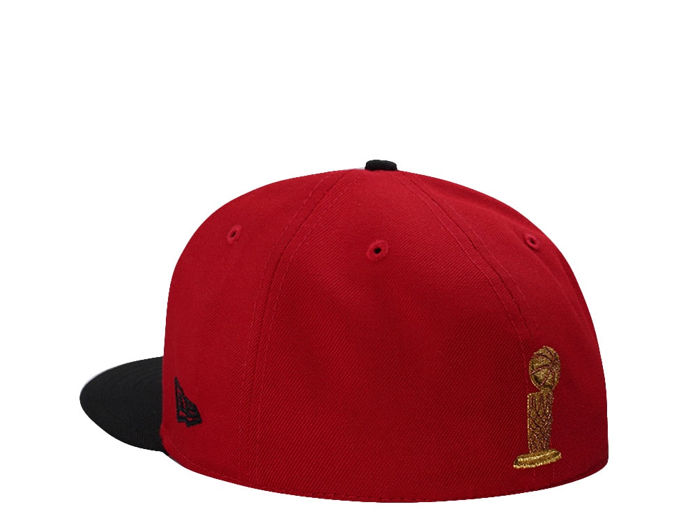 New Era Chicago Bulls NBA On NBC Scarlet Two Tone Edition 59Fifty Fitted Hat