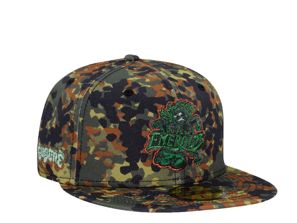 New Era Eugene Emeralds Flecktarn Glow Edition 59Fifty Fitted Hat