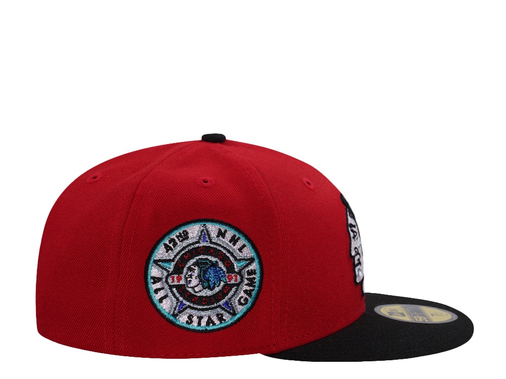 New Era Chicago Blackhawks All Star Game 1991 Scarlet Two Tone Edition 59Fifty Fitted Hat