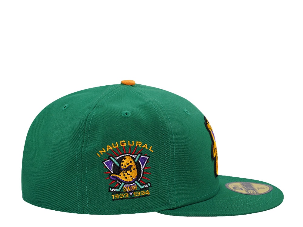 New Era Anaheim Ducks Inaugural Season Kelly Green Prime Edition 59Fifty Fitted Hat