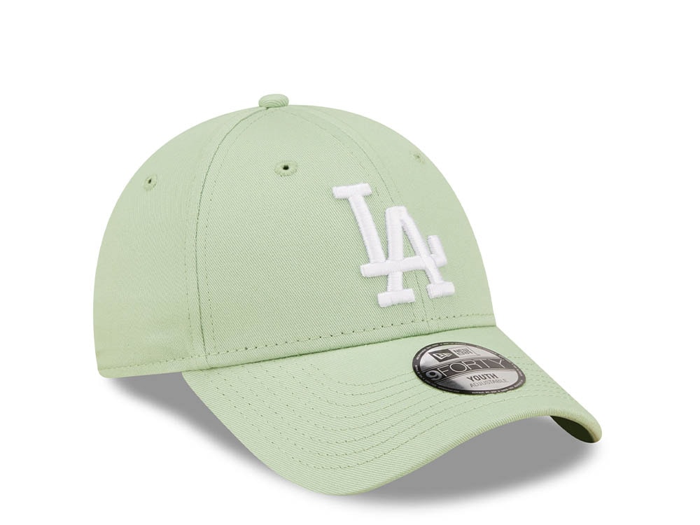 New Era Los Angeles Dodgers League Essential Green Kids Edition 9Fifty Strapback Hat