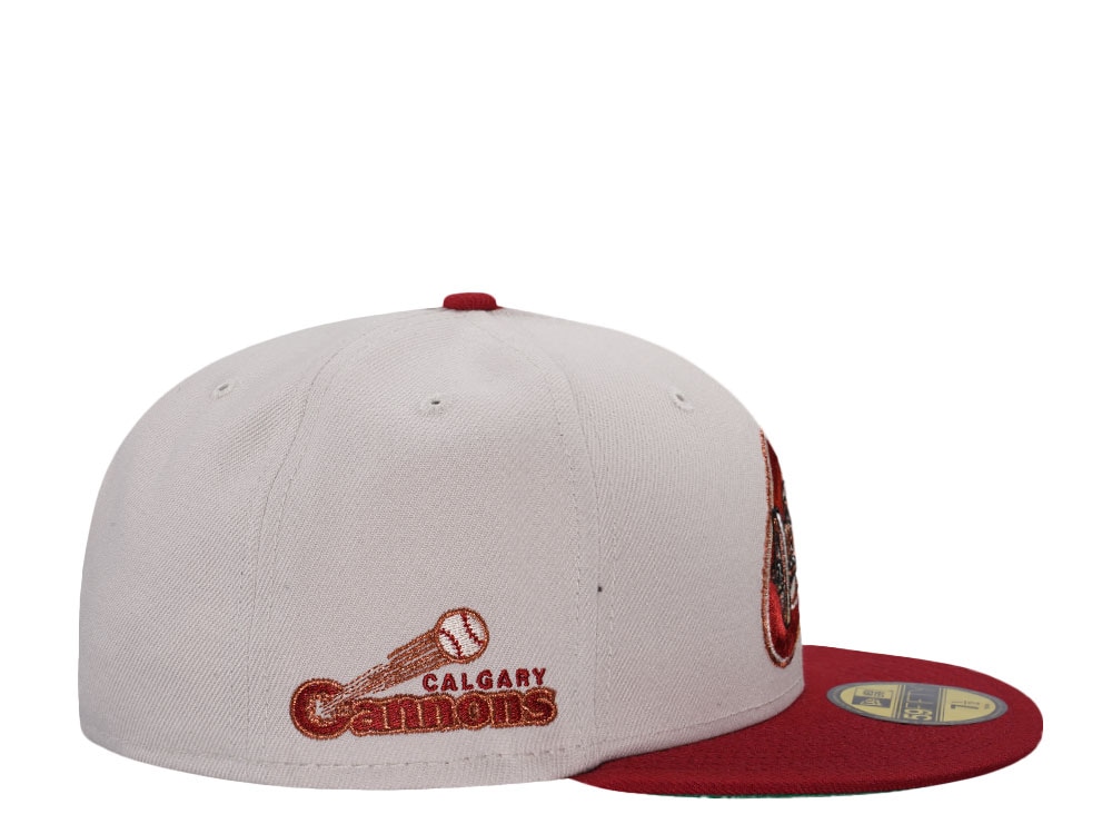 New Era Calgary Cannons Stone Copper Two Tone Edition 59Fifty Fitted Hat