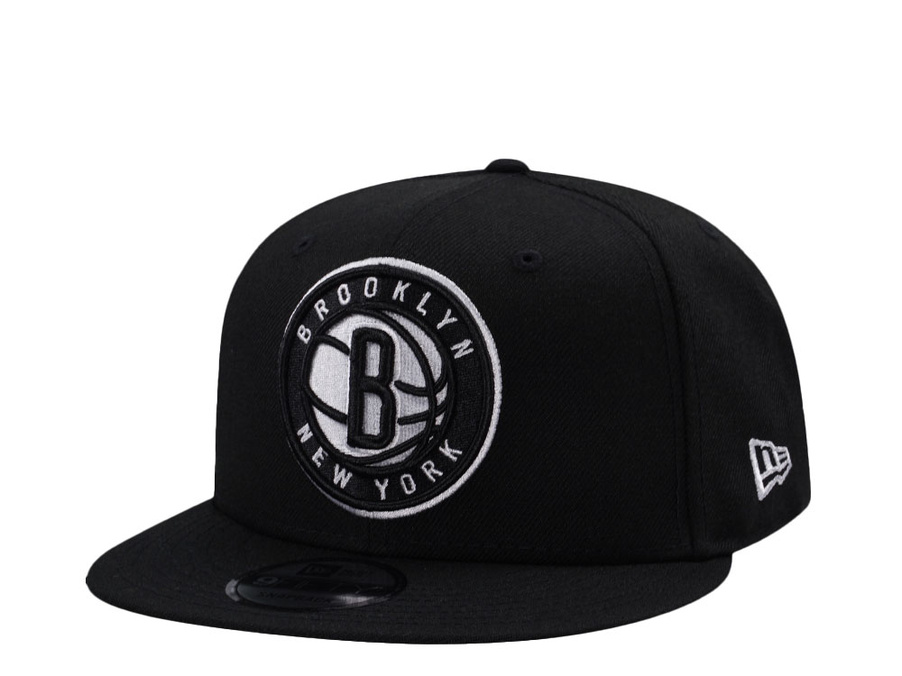 New Era Brooklyn Nets Black Prime Edition 9Fifty Snapback Hat