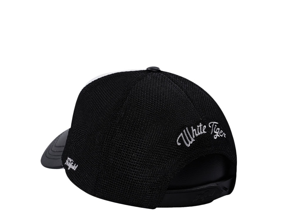 Hatfield White Tiger Black White Trucker Snapback Hat