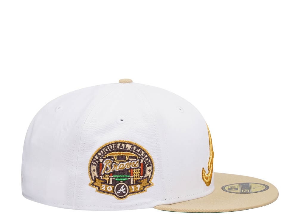 New Era Atlanta Braves Inaugural Season 2017 Optic Gold Two Tone Edition 59Fifty Fitted Hat