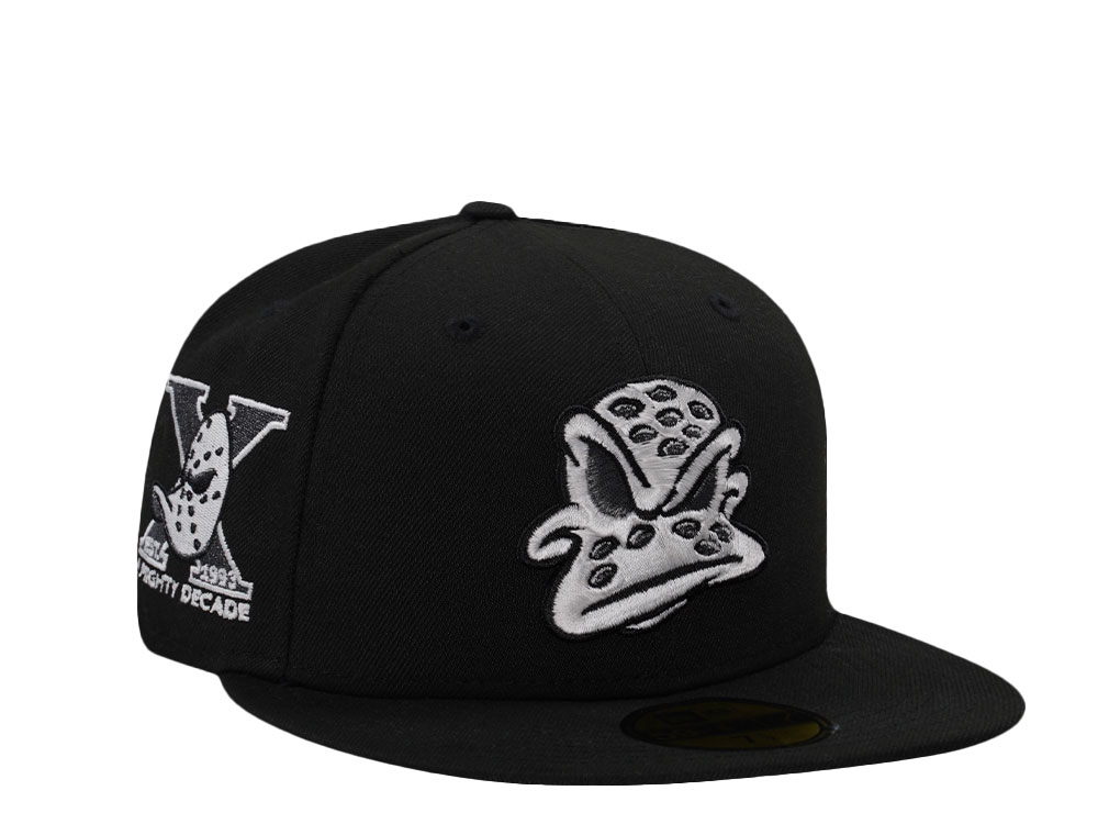 New Era Anaheim Ducks 10th Anniversary Black Prime Edition 59Fifty Fitted Hat