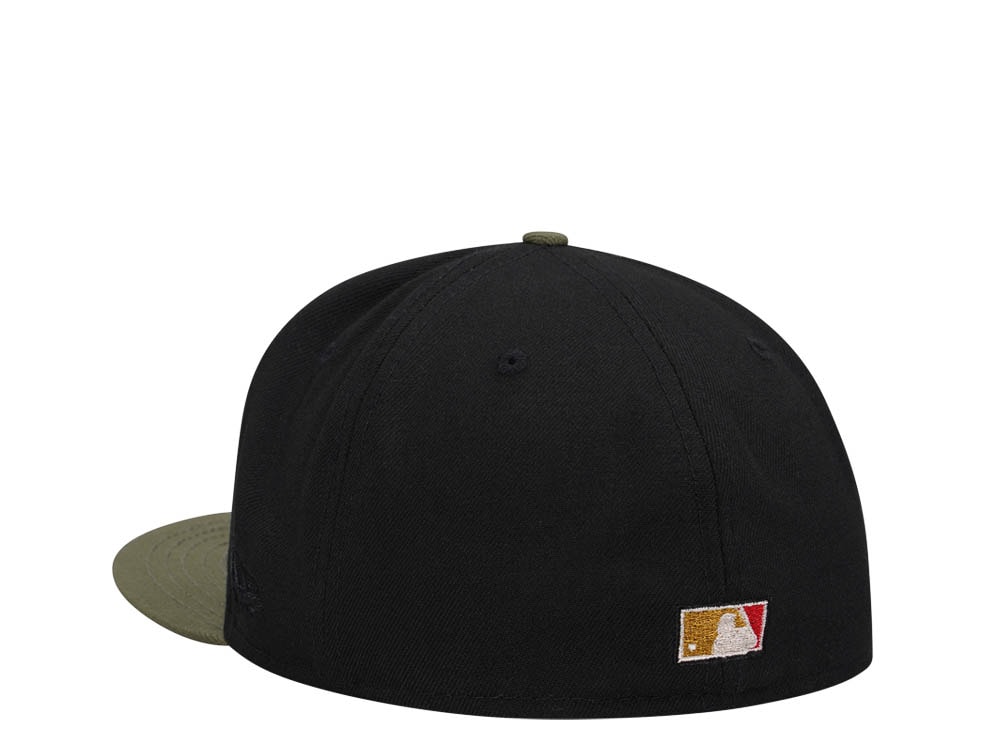 New Era Cincinnati Reds 150th Anniversary Black Olive Two Tone Edition 59Fifty Fitted Hat