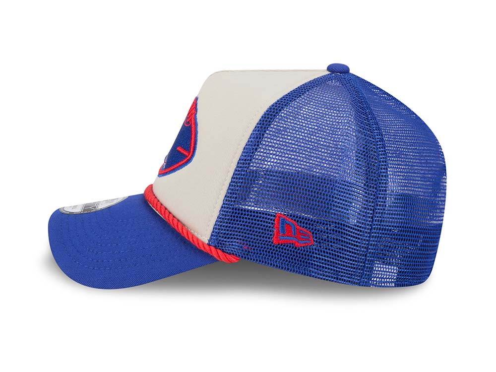 New Era New England Patriots Sideline 2024 9Forty A Frame Trucker Snapback Hat