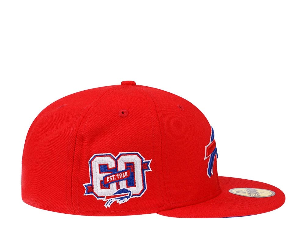 New Era Buffalo Bills 60th Anniversary Red Edition 59Fifty Fitted Hat