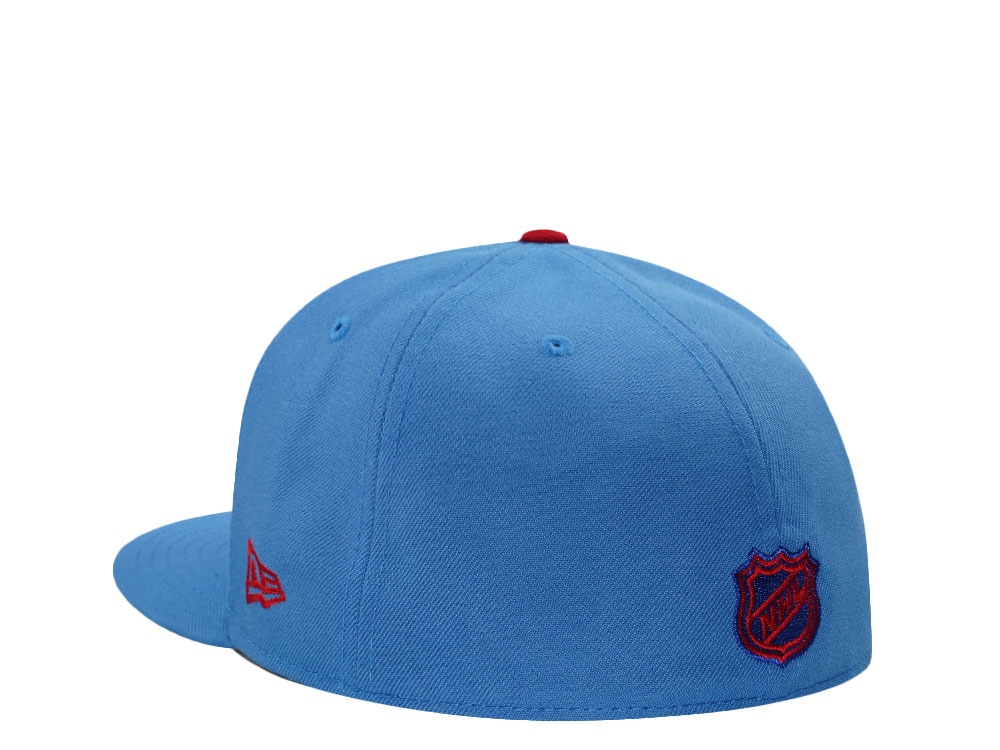 New Era New York Rangers 100th Anniversary Blue Prime Edition 59Fifty Fitted Hat