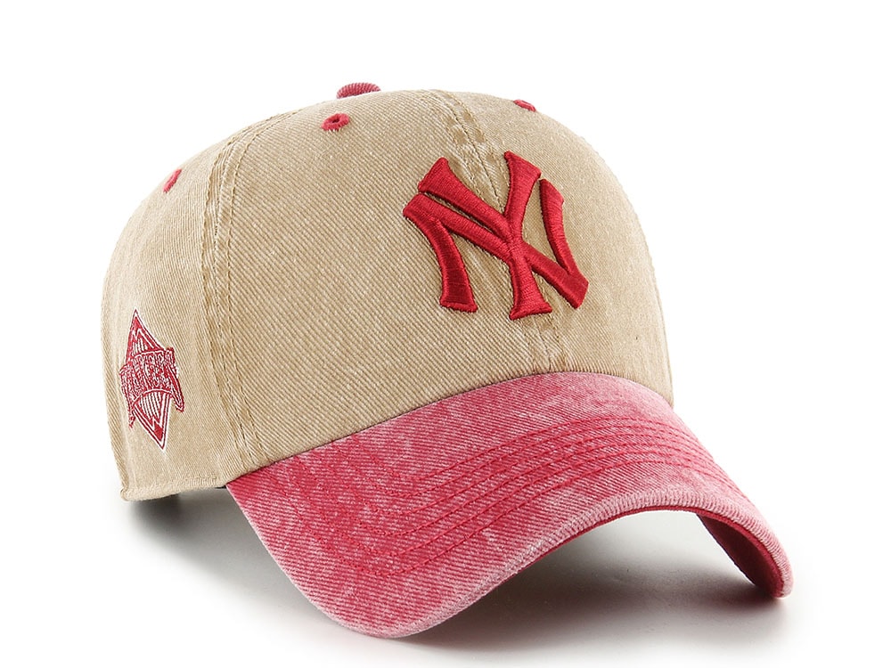 47Brand New York Yankees Cooperstown Khaki Eldin Edition Clean Up Strapback Hat