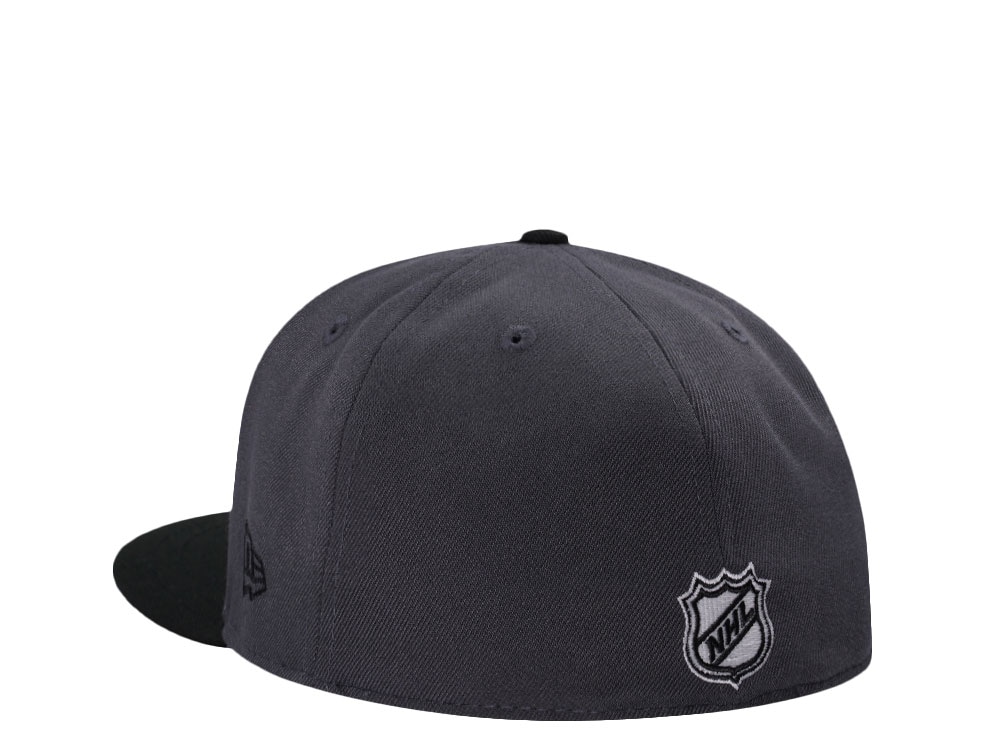 New Era Vegas Golden Knights Inaugural Season 2017 Graphite Skull Two Tone Edition 59Fifty Fitted Hat