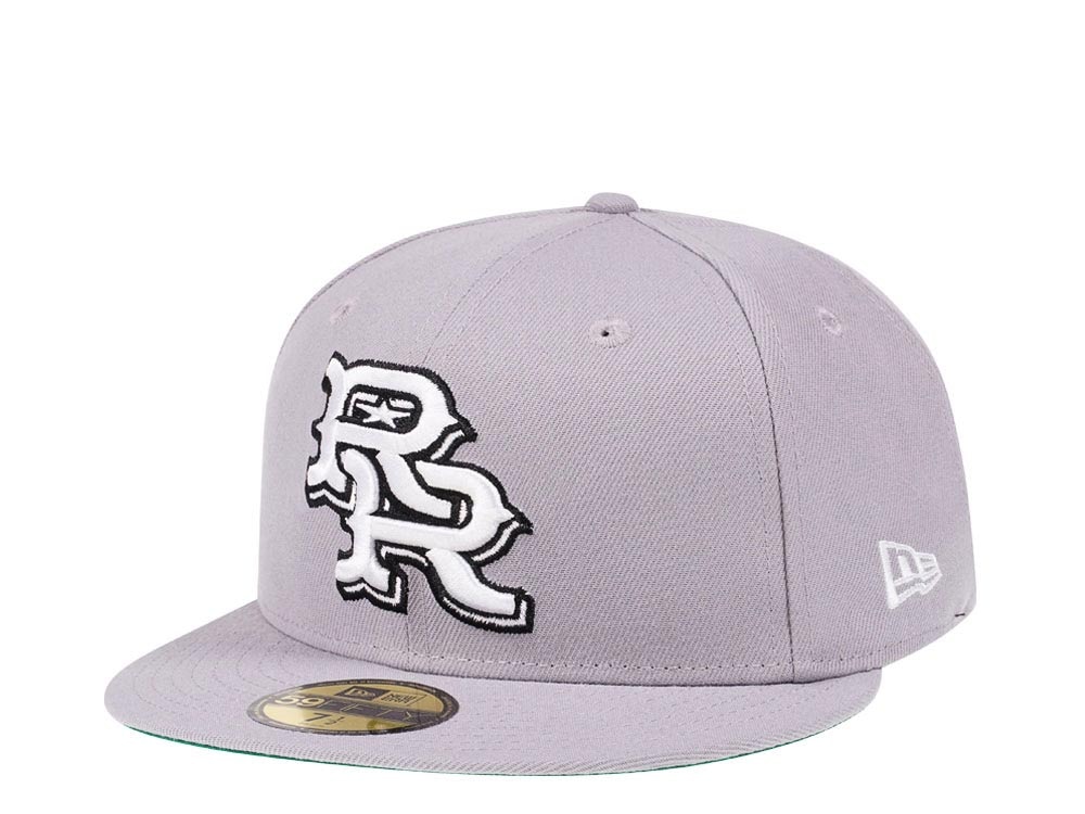 New Era Round Rock Express Gray Throwback Edition 59Fifty Fitted Hat