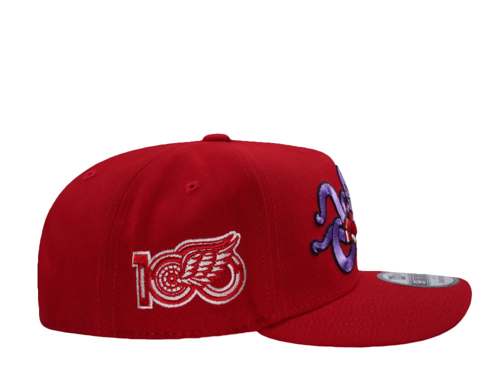 New Era Detroit Red Wings 100th Anniversary Al Prime  Edition 9Fifty A Frame Snapback Hat