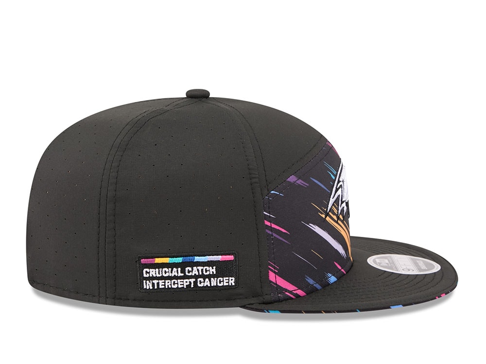 New Era Baltimore Ravens Crucial Catch 2026 Black Edition 9Fifty Split Panel Snapback Hat