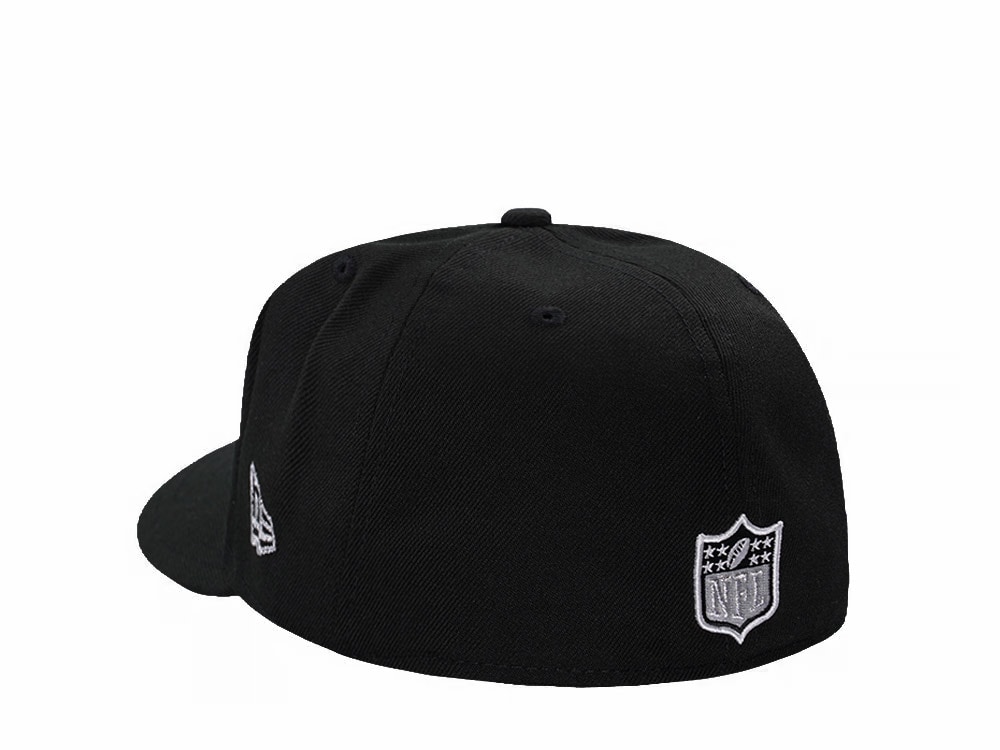 New Era Las Vegas Raiders Black Classic Edition Pre Curved 59Fifty Fitted Hat