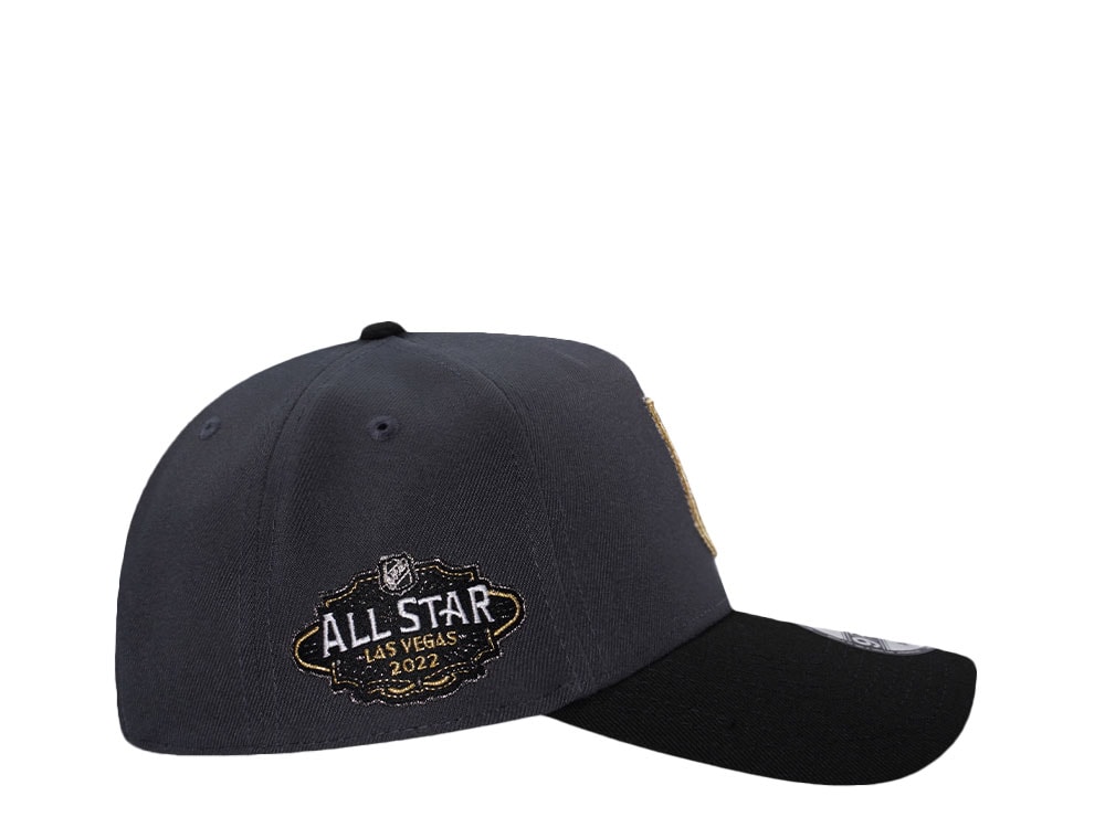 New Era Vegas Golden Knights All Star Game 2022 Graphite Two Tone Edition 9Forty A Frame Snapback Hat