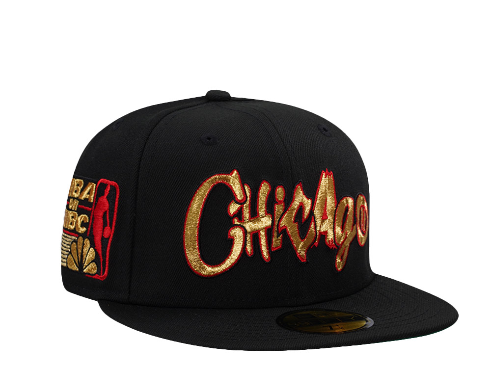 New Era Chicago Bulls NBA on NBC Black Prime Edition 59Fifty Fitted Hat