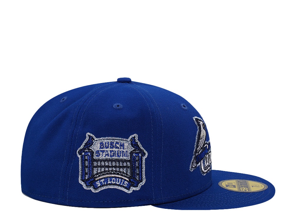 New Era St. Louis Cardinals Bush Stadium Royal Blue Prime Edition 59Fifty Fitted Hat