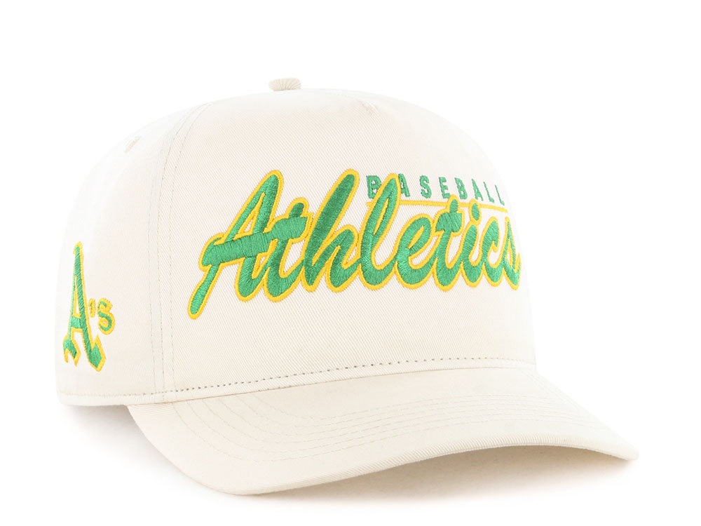 47 Brand Oakland Athletics Cooperstown Brushmark Natural Hitch Snapback Hat