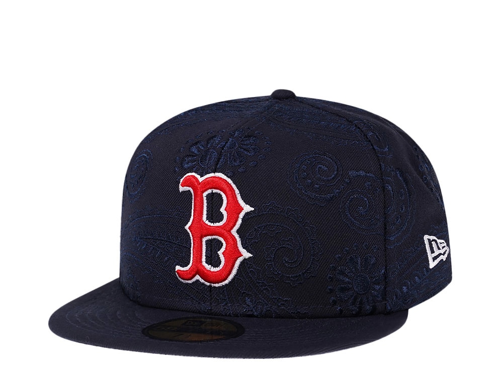 New Era Boston Red Sox Navy MLB Swirl 59Fifty Fitted Hat