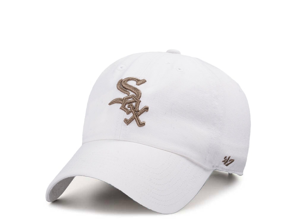 47Brand Chicago White Sox Classic White Clean up Snapback Hat