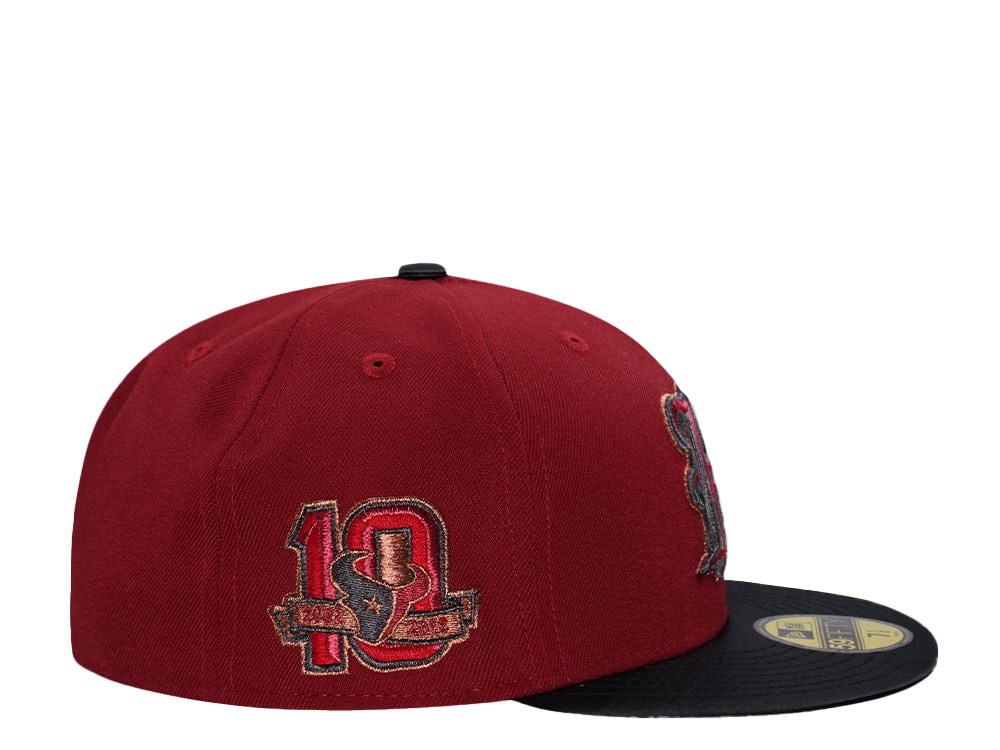 New Era Houston Texans 10th Anniversary Brick Satin Brim Edition 59Fifty Fitted Hat